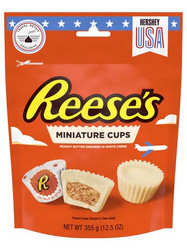 Продуктови Категории Шоколади Reese's  Индивидуално опаковани чашки с фъстъчено масло покрити с бял шоколад 355 гр